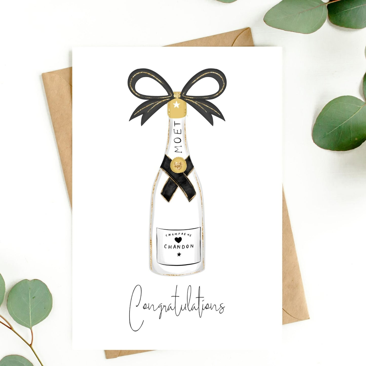 Moet "Congratulations" Greeting Card