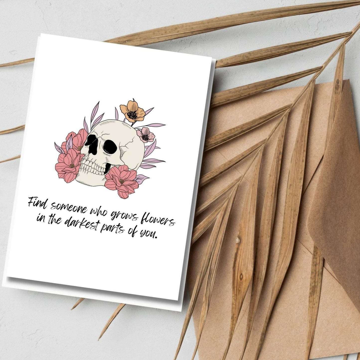 Grows Flowers Greeting Card