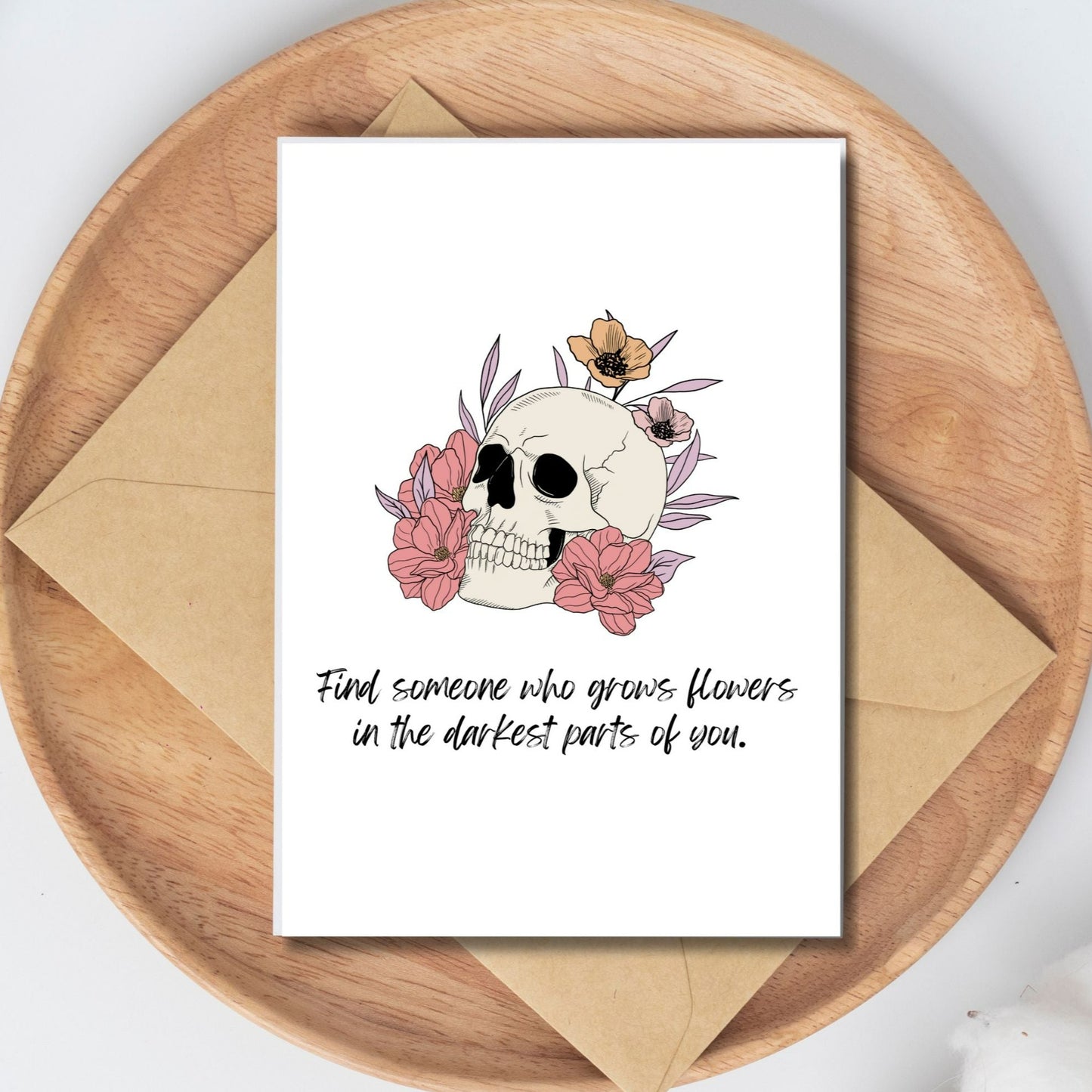 Grows Flowers Greeting Card