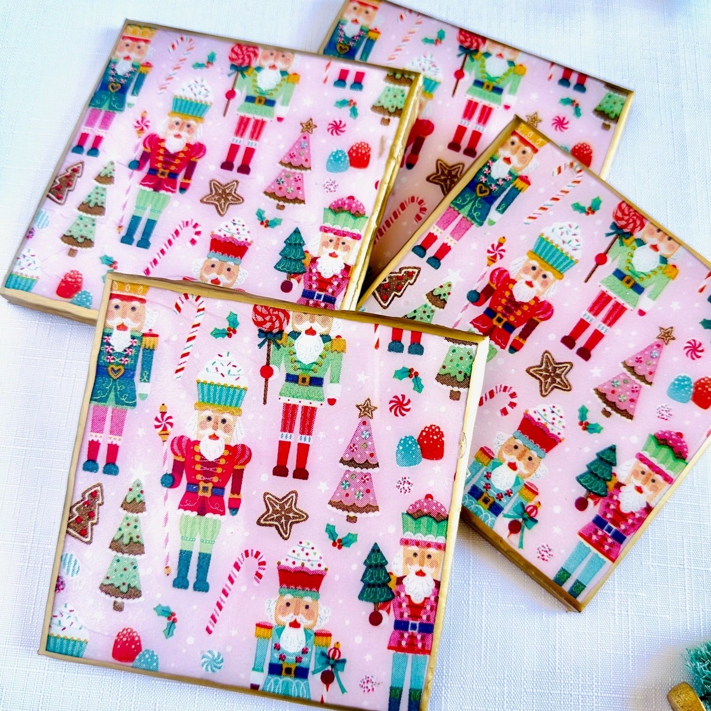 Nutcracker Christmas Coasters