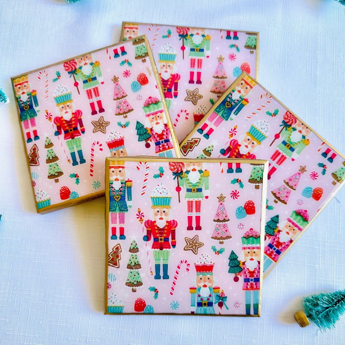 Nutcracker Christmas Coasters