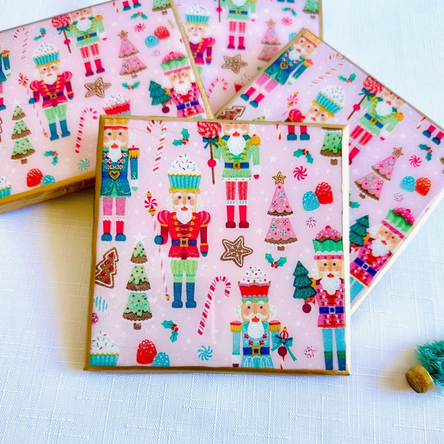 Nutcracker Christmas Coasters