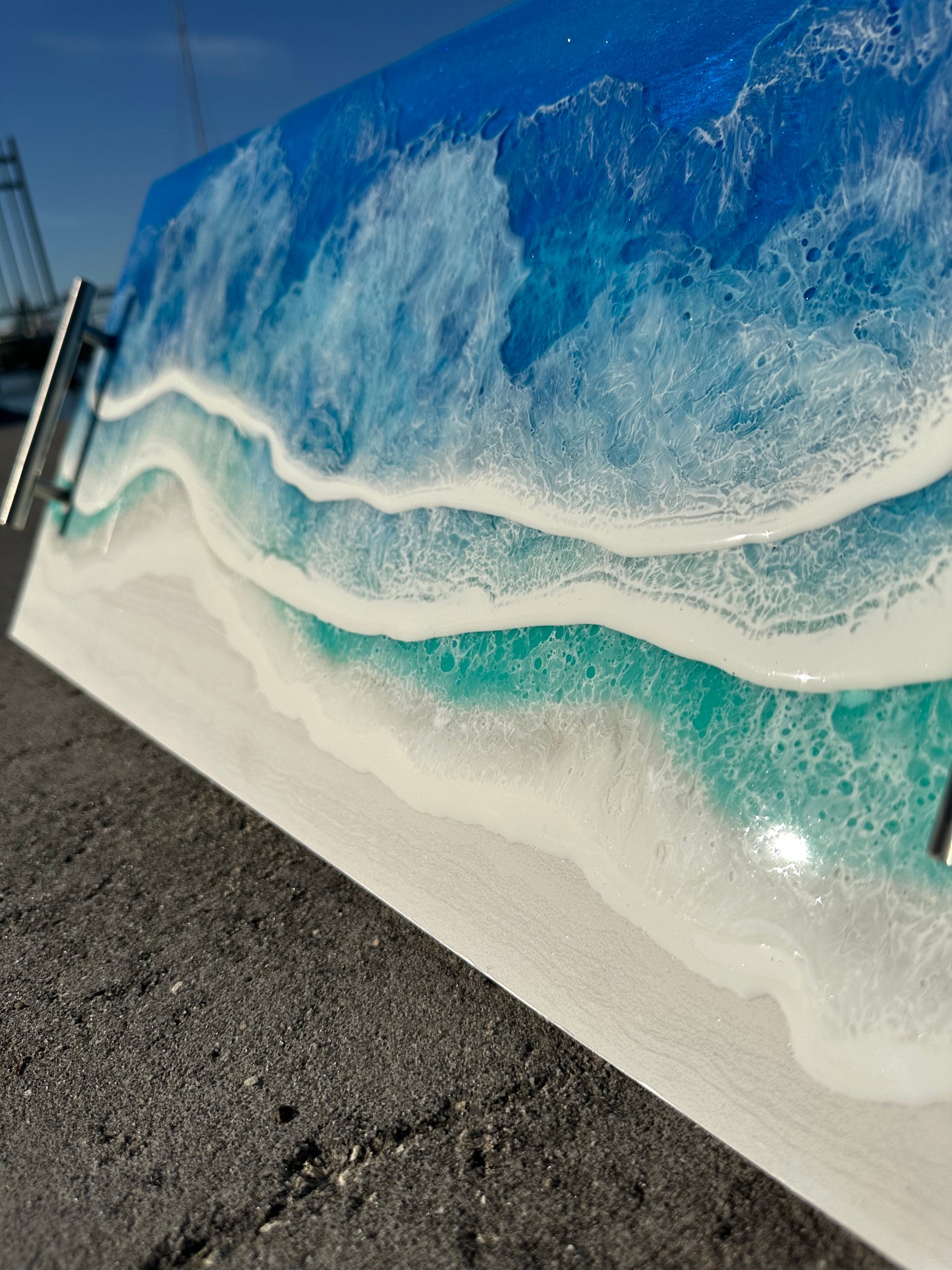 Ocean Inspired Large Serving Tray