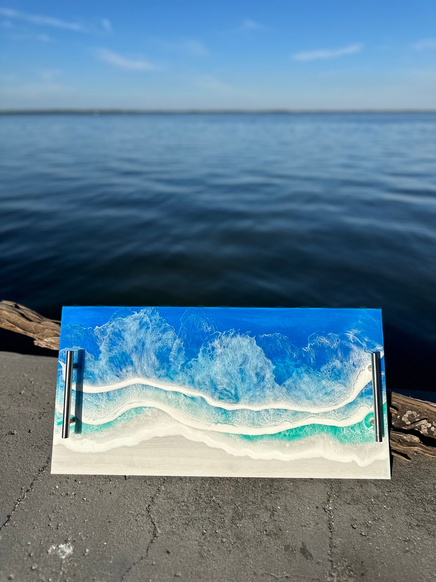 Ocean Inspired Large Serving Tray