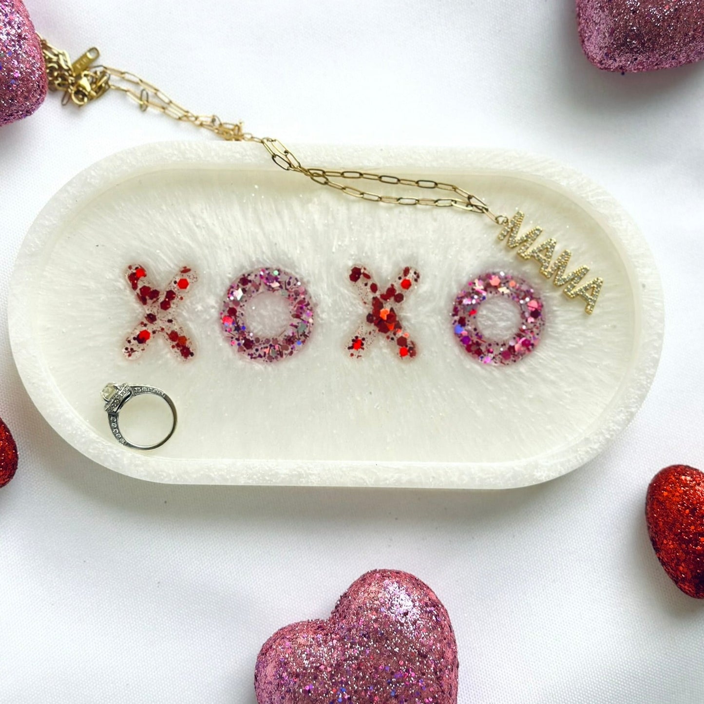 XOXO Valentine Oval Tray