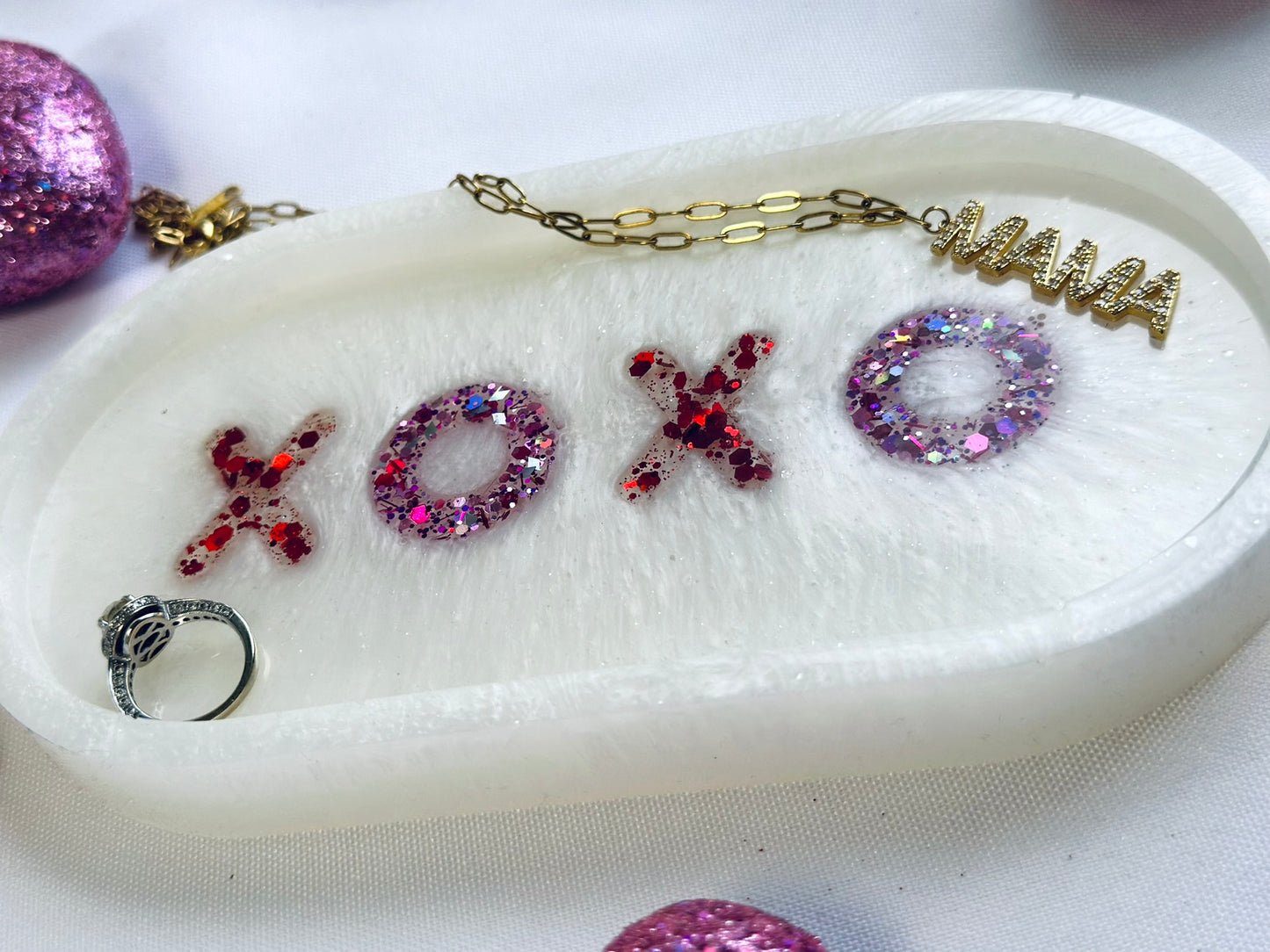 XOXO Valentine Oval Tray