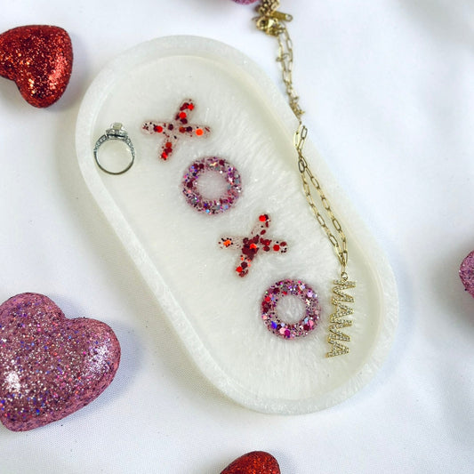 XOXO Valentine Oval Tray