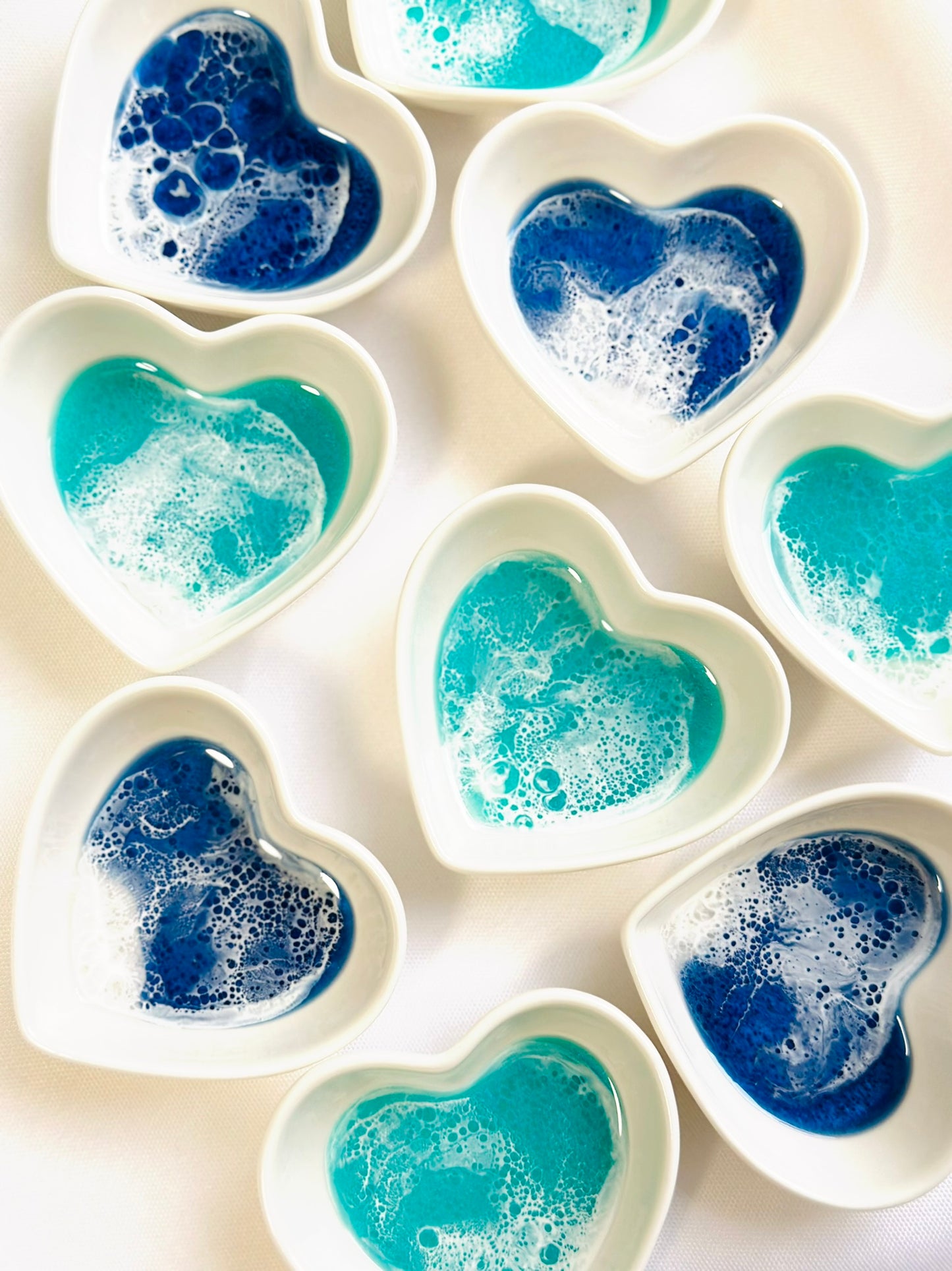 Ocean Theme Heart Shape Ring Dish