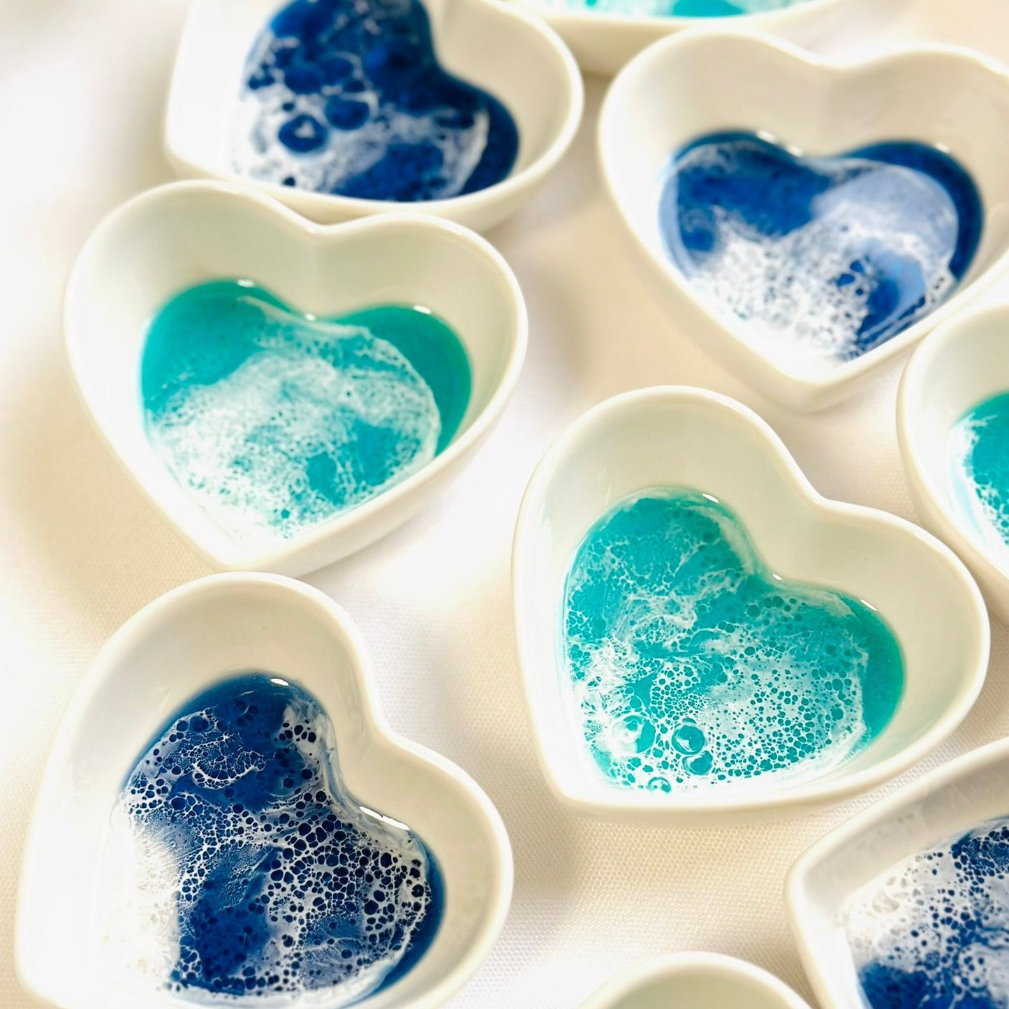 Ocean Theme Heart Shape Ring Dish