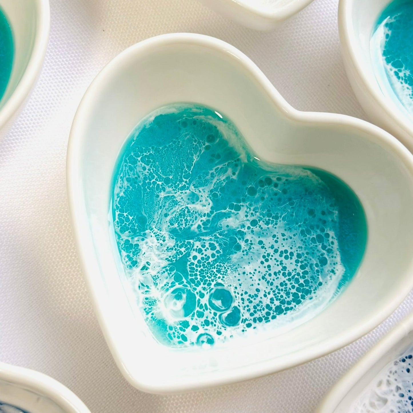 Ocean Theme Heart Shape Ring Dish