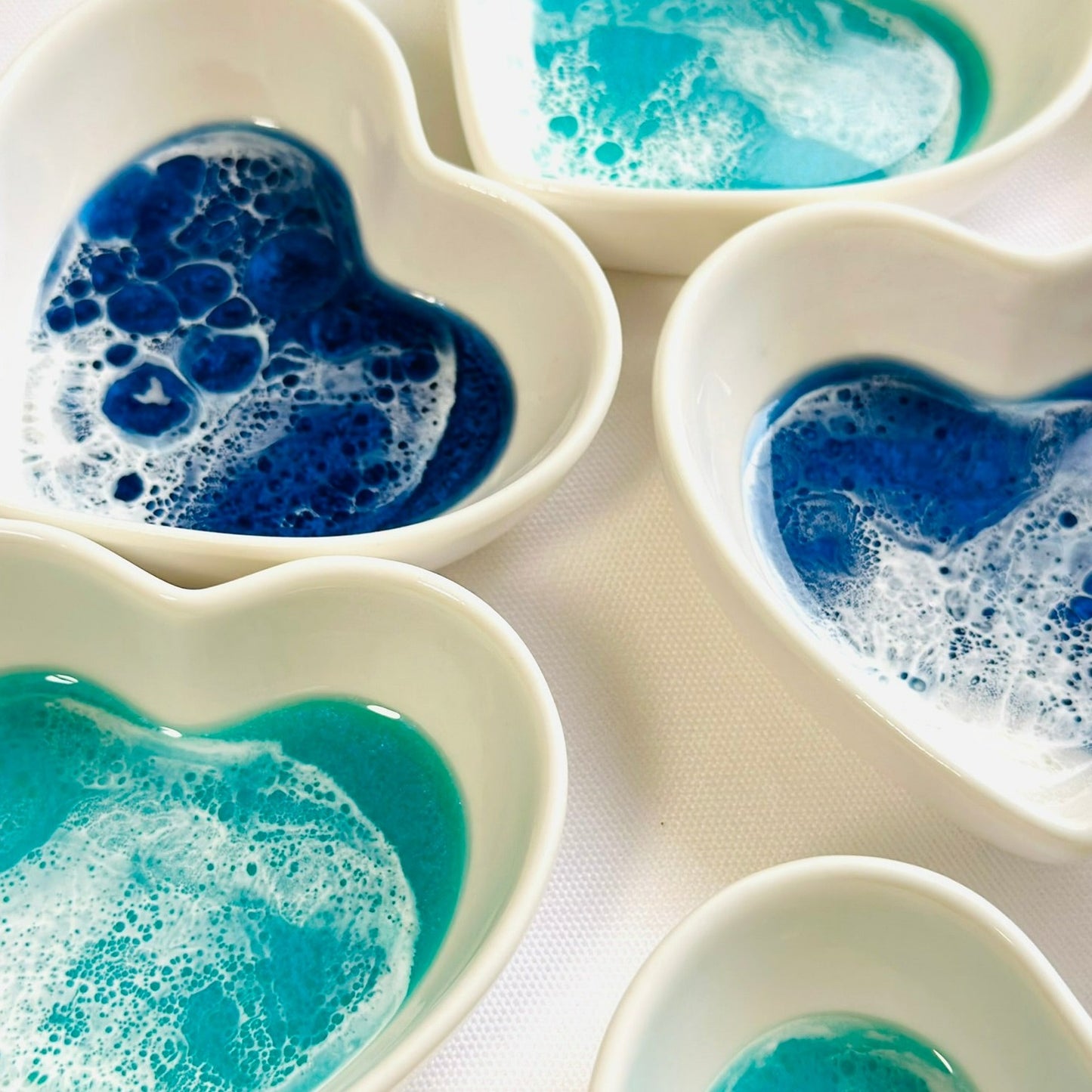 Ocean Theme Heart Shape Ring Dish