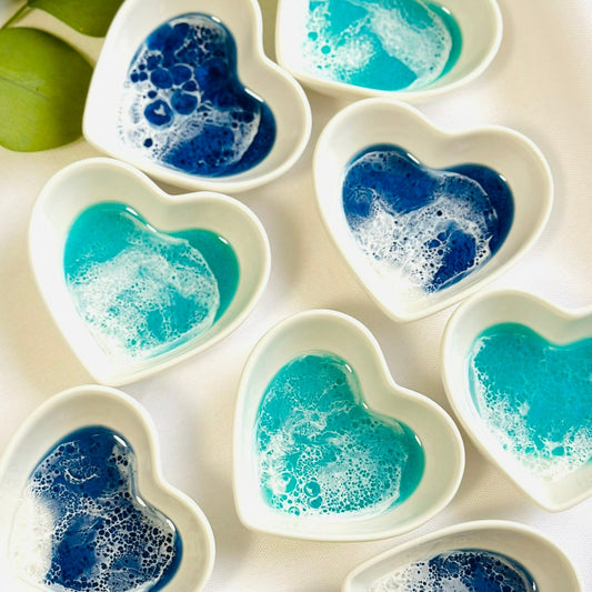 Ocean Theme Heart Shape Ring Dish