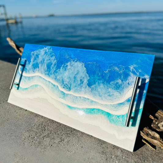 Ocean Inspired Large Serving Tray