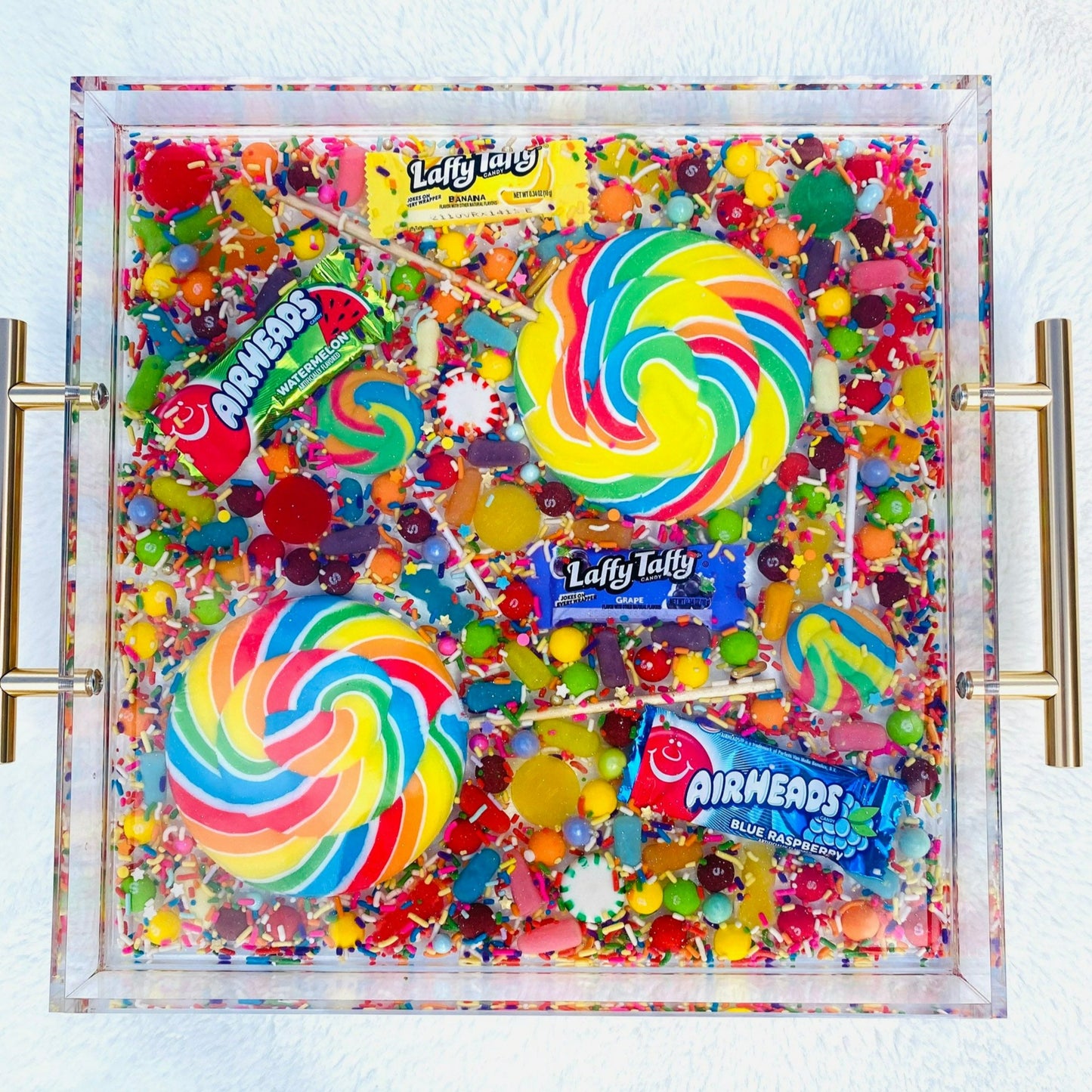 Colorful Candy Acrylic Serving Tray