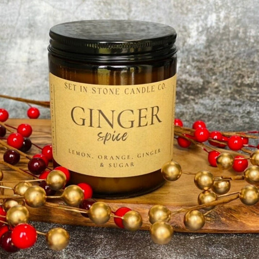 Ginger and Spice Soy Wax Candle