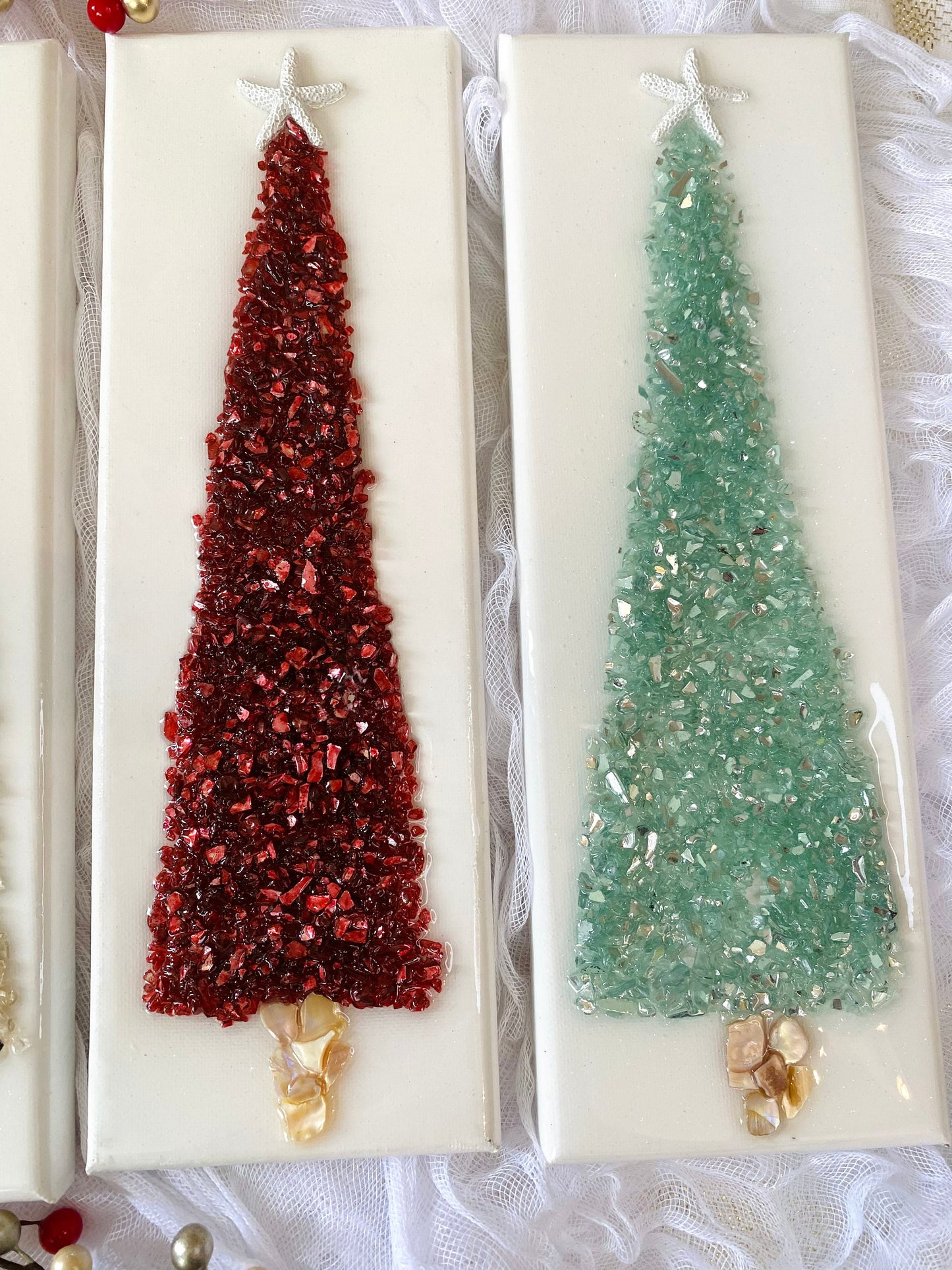 Glass Christmas Tree Artwork