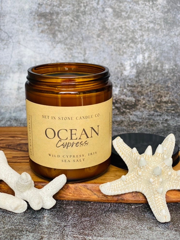 Ocean Cypress Soy Wax Candle