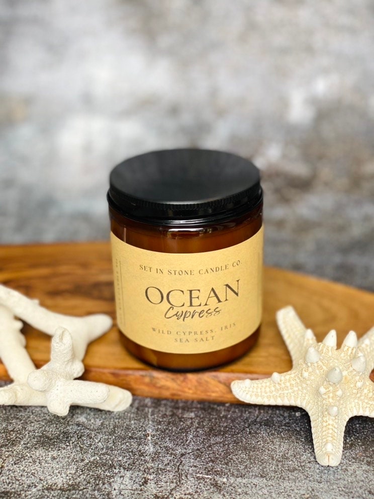 Ocean Cypress Soy Wax Candle