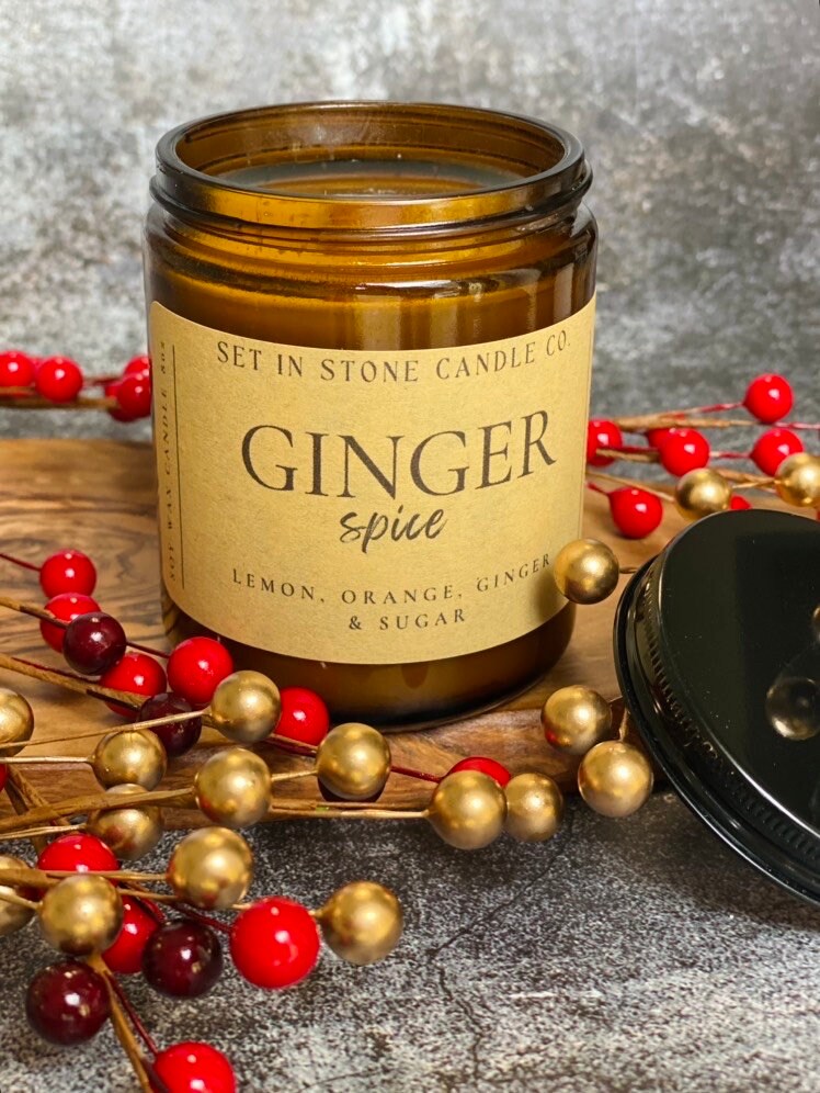 Ginger and Spice Soy Wax Candle