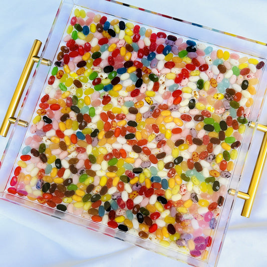 Jelly Bean Acrylic Serving Tray