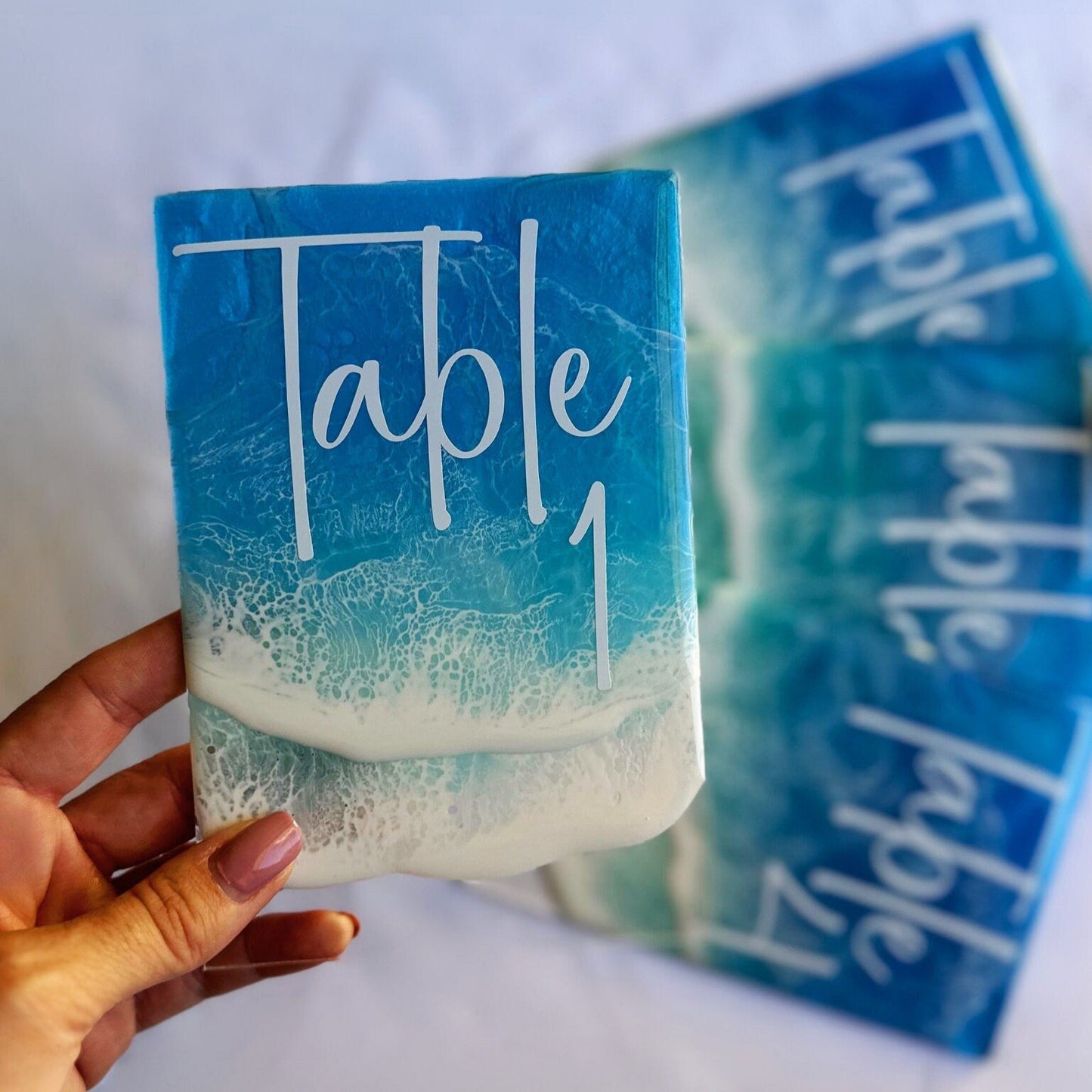 Ocean Theme Wedding Table Numbers