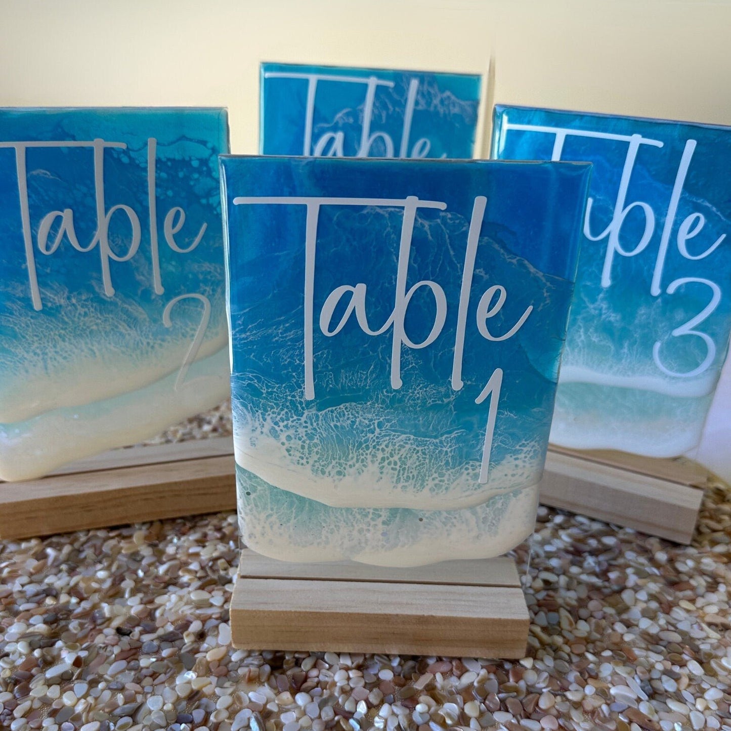 Ocean Theme Wedding Table Numbers